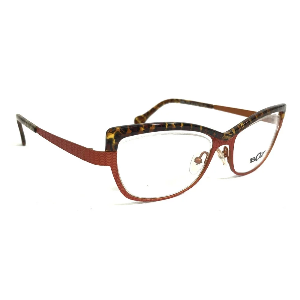 BOZ Eyeglasses Frames ZUMBA 8192 Black Brown Orange Cat Eye Full Rim 52-16.5-140